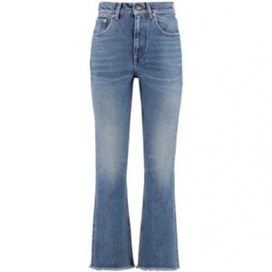 GOLDEN GOOSE EMBROIDERED PATCH CROPPED JEANS SIZE 26 B1676